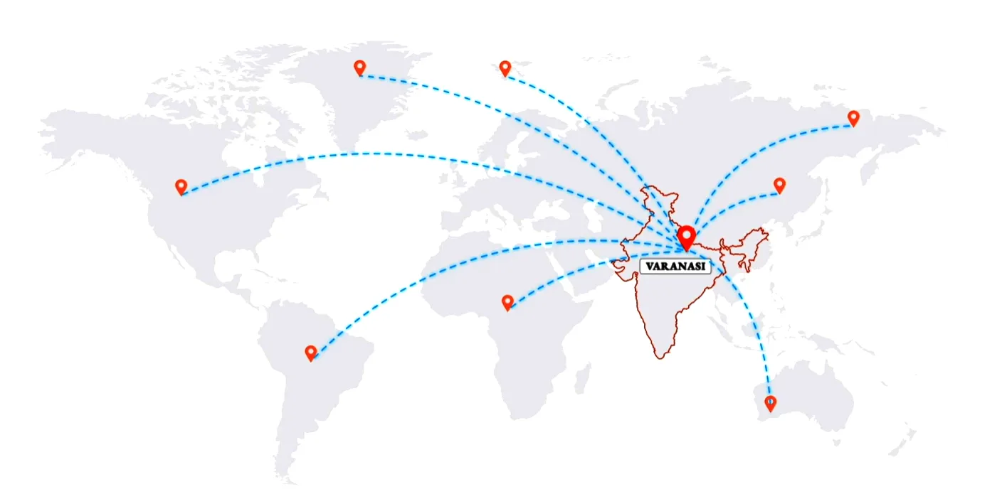 Teakay global distribution network from Varanasi