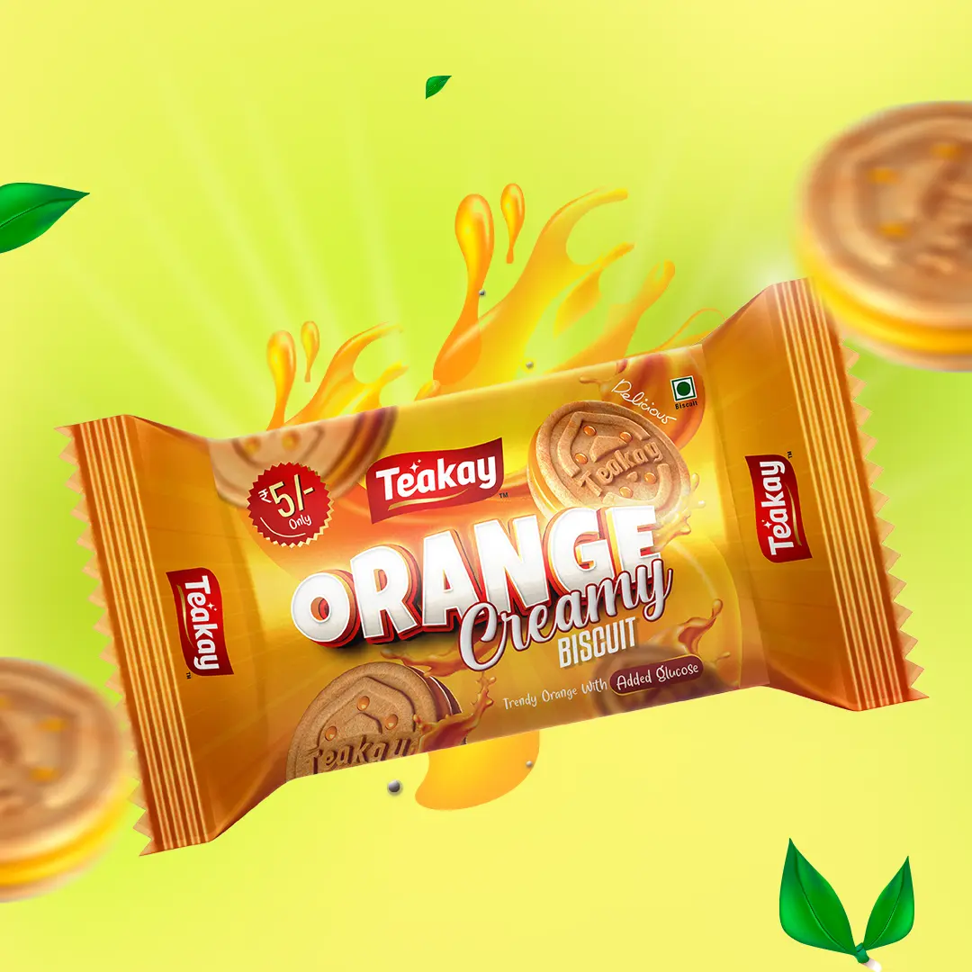 Orange Creamy Biscuit