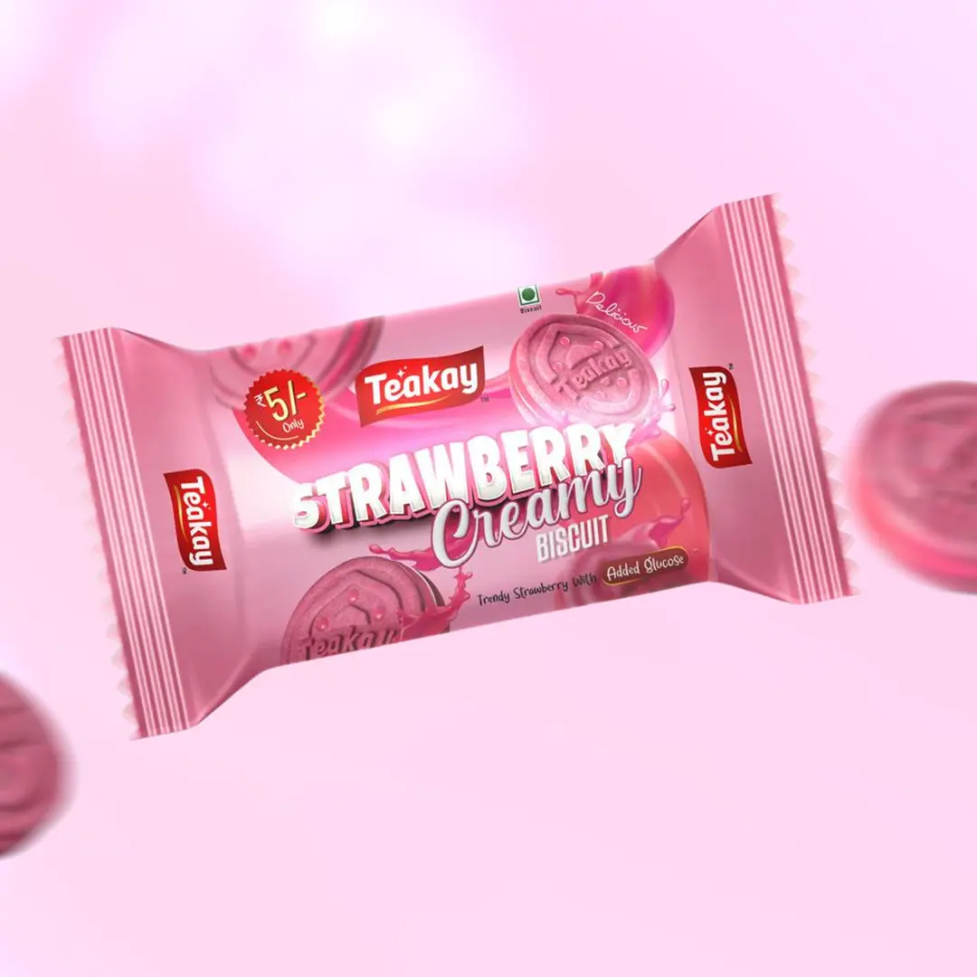Strawberry Creamy Biscuit
